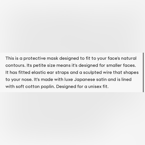 Petite Face Mask - Picture 5 of 6
